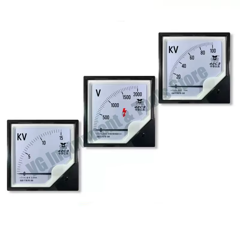 Voltmètre haute tension CC 42C3 1000V 1200V 1500V 2000V 2500V 3000V Iasrumatt Installation pour UE directe 1kV 2KV 3KV Insalsati