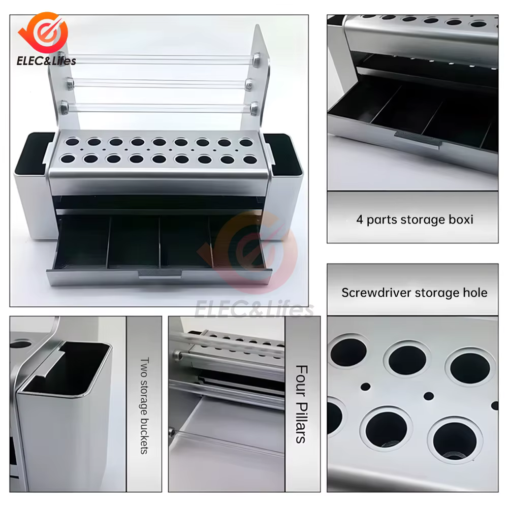 Boîte de rangement multifonctionnelle pour outils d'entretien
