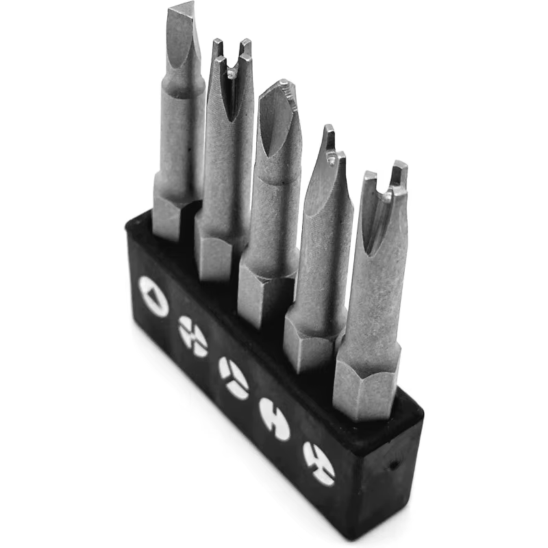 Jeu d'embouts d'insertion de tournevis de forme spéciale en 5 formes différentes