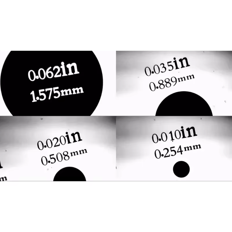 Règle de calibration de fibre optique pour microscope