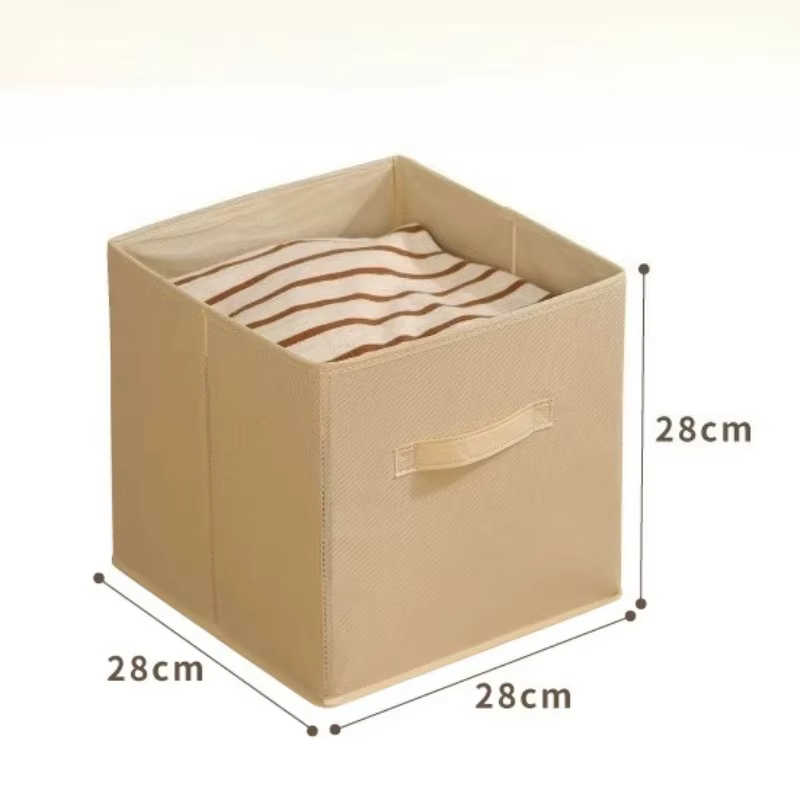 Boîte de rangement Cube Non tissée, pliable, étanche, fournitures pour la maison, garde-robe, gain de place pour jouets d'enfants, vêtements, organisateur de rangement de bureau