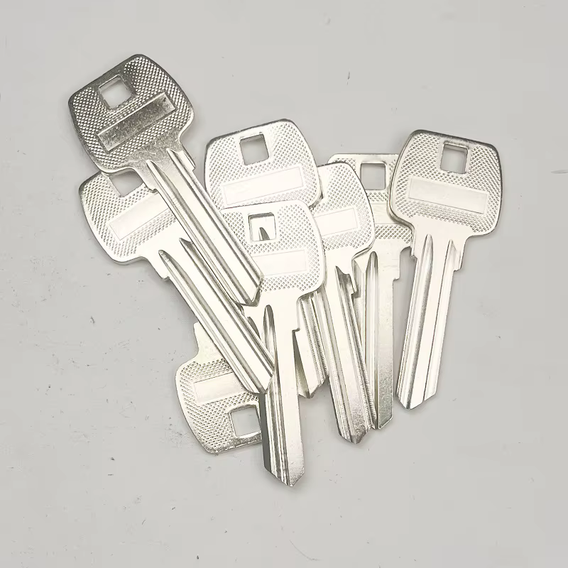 Lot de 5 clés vierges à rainure droite simple face, non taillées, pour serrures de porte de sécurité domestique et cadenas