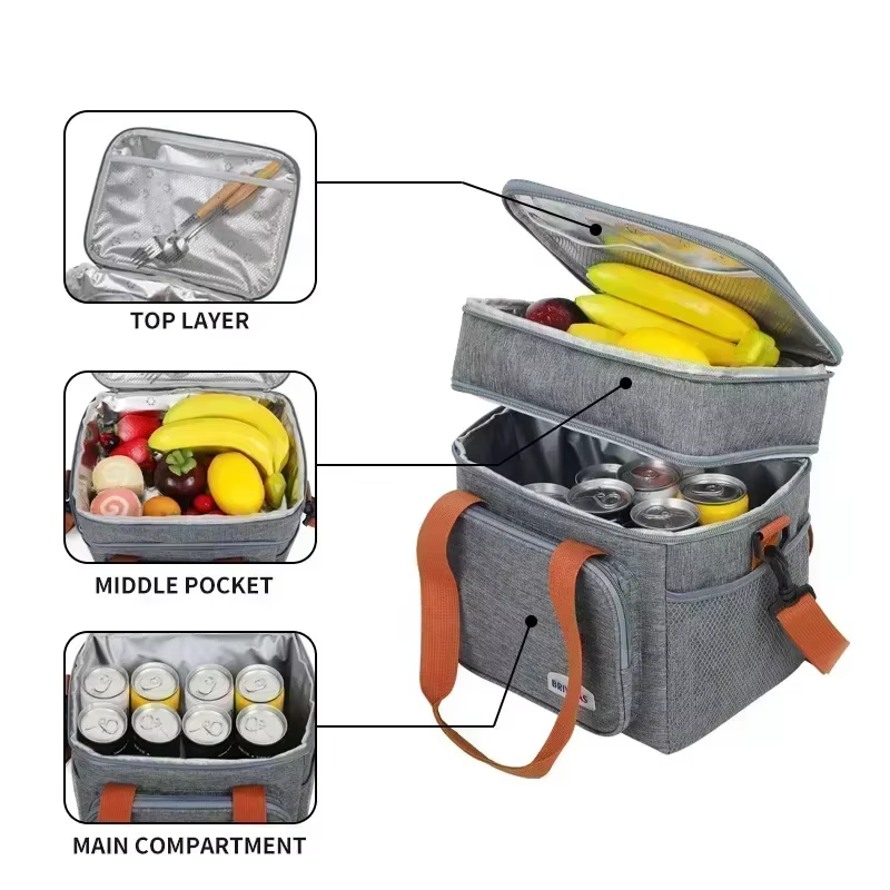 Boîte à déjeuner de grande capacité