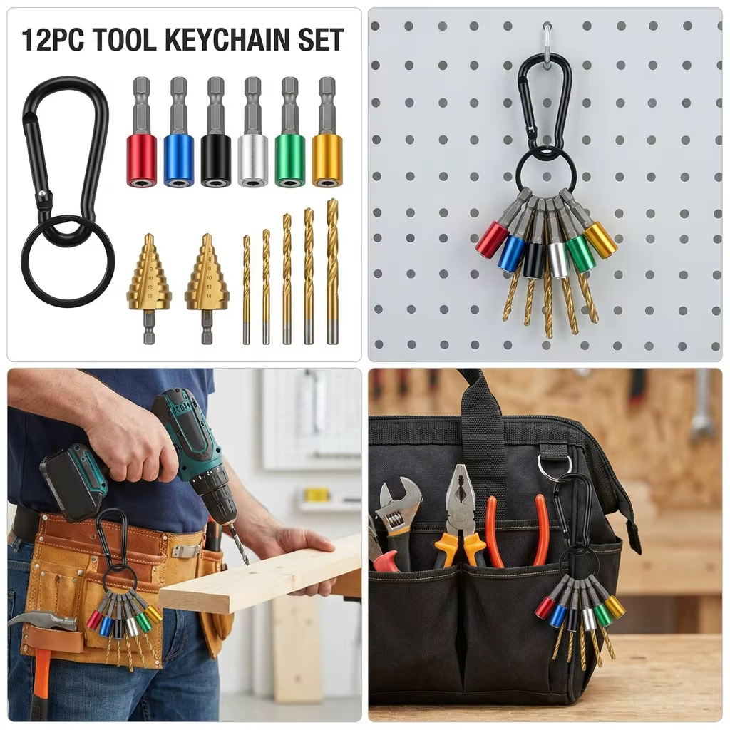 Lot de 12 embouts de tournevis avec support