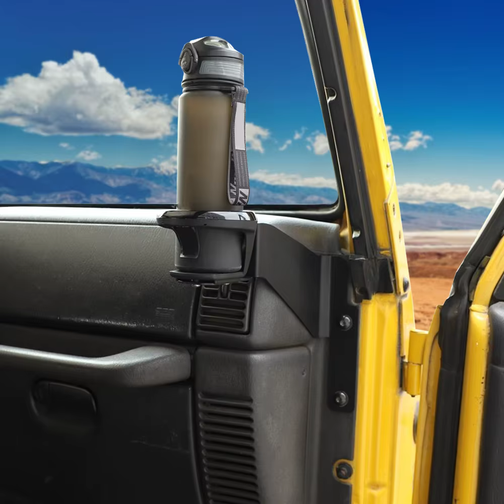 BAWA-Porte-boissons latéral de la console centrale, tasse à eau, support rapide pour Jeep Wrangler TJ, 1997, 1998, 1999, 2000, 2001, 2002, 2003, 2004, 2005, 2006