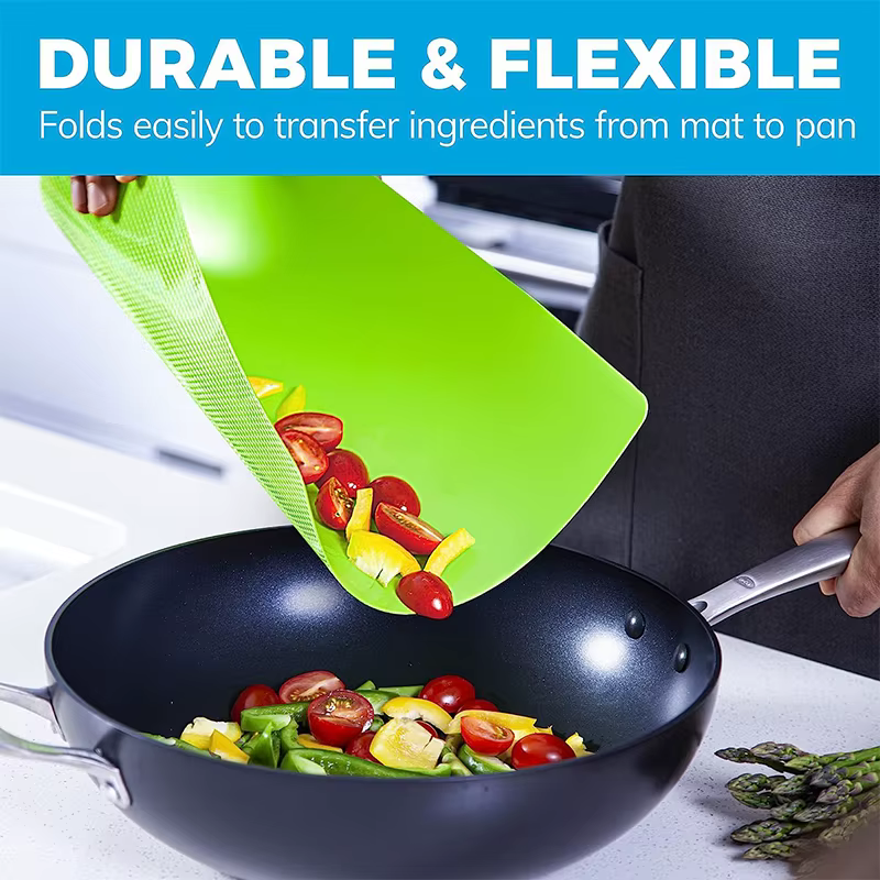 Planches à découper flexibles en plastique sans BPA, Polymères coordonnants pour la viande et 05/09/2018 YY036 4 pièces