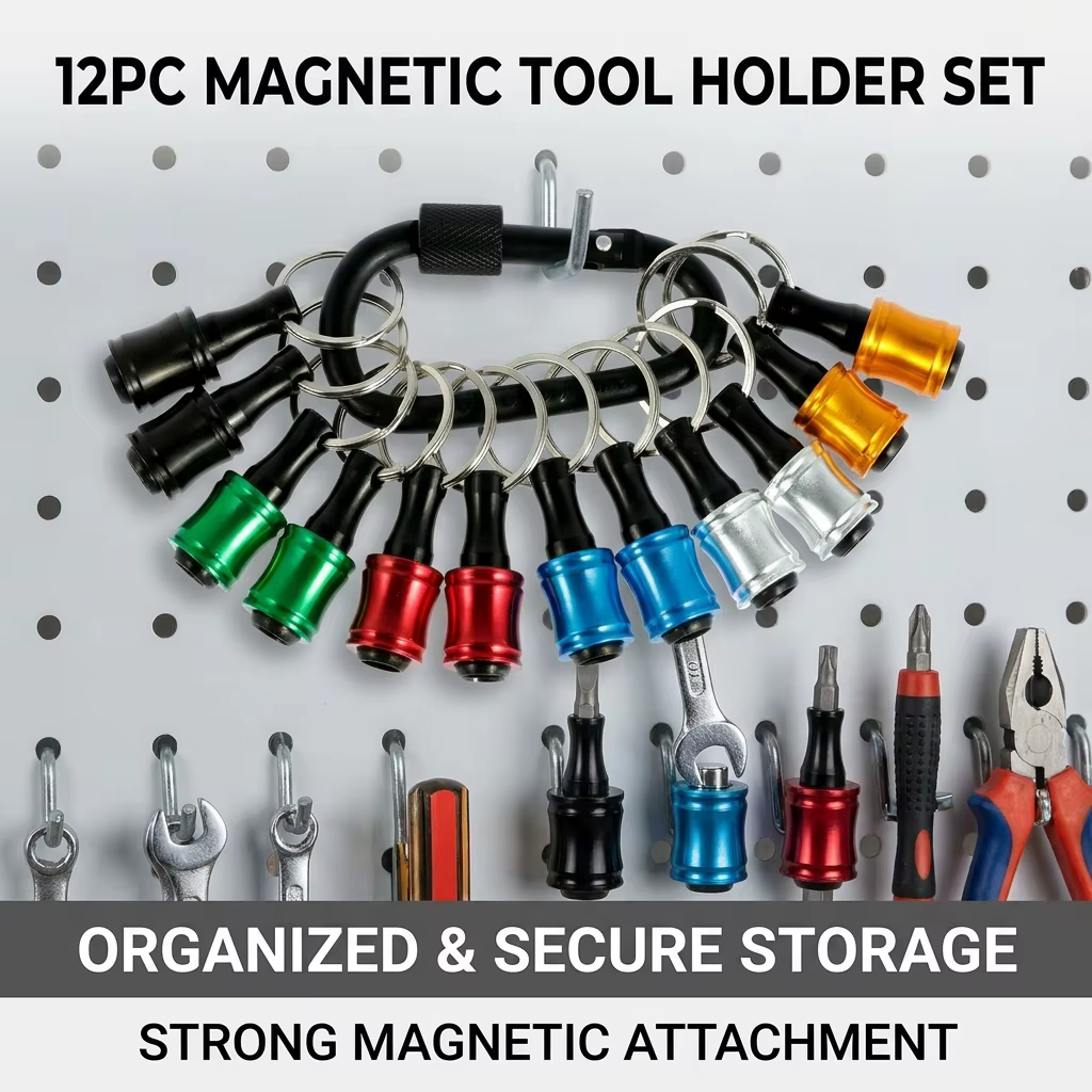 Lot de 12 embouts de tournevis avec support