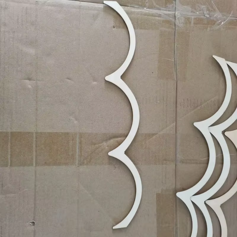 12/24 pièces Moulures murales en bois festonnées