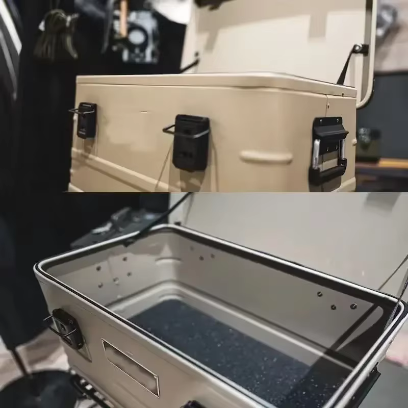 Mallette de rangement portable en alliage d'aluminium et de magnésium pour voiture