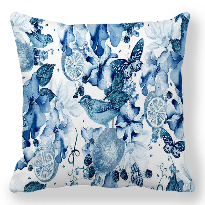Housse de coussin imprimée en Polyester