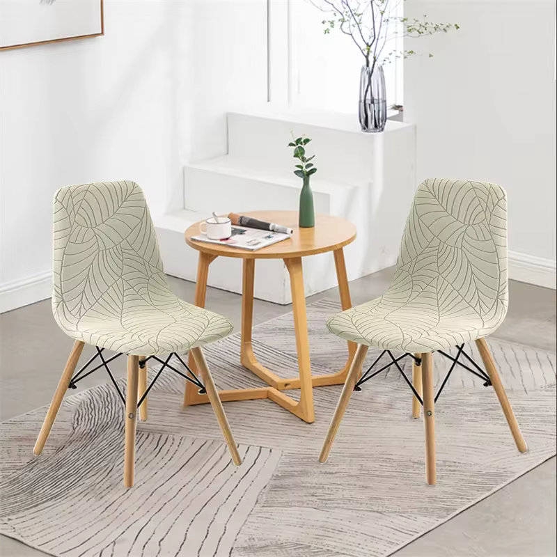 Housse de chaise en forme de coquille