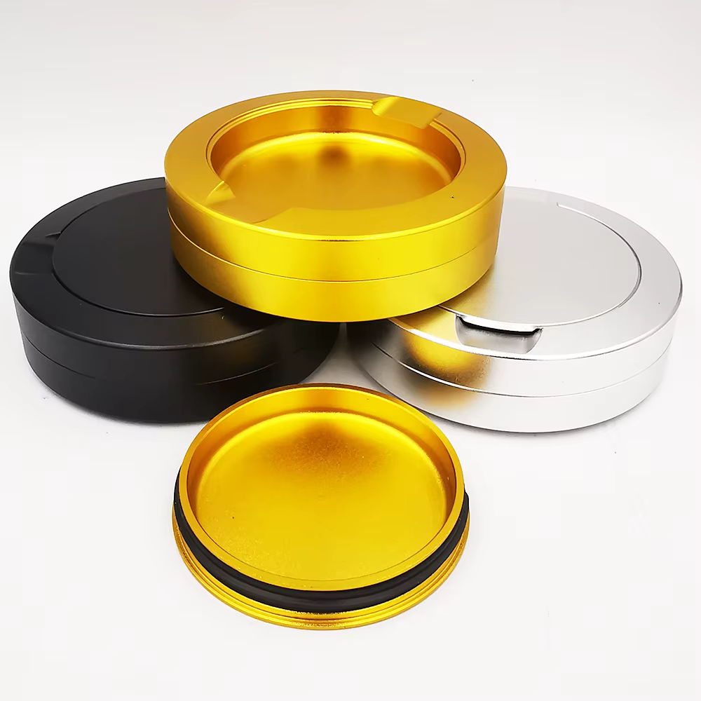 Zyn Metal Can 72MM Container Storage Tin Snus Cans Aluminum Black Color 3 Layers Snuffbox CNC