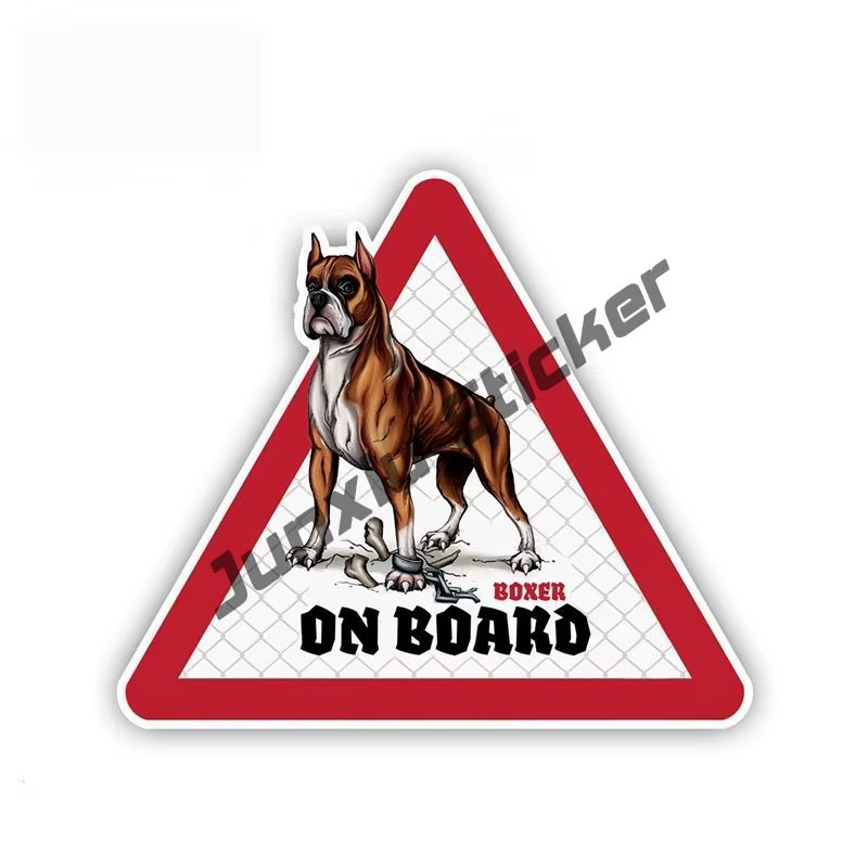 Dessin animé animaux décalcomanies Boxer chien voiture décalcomanie