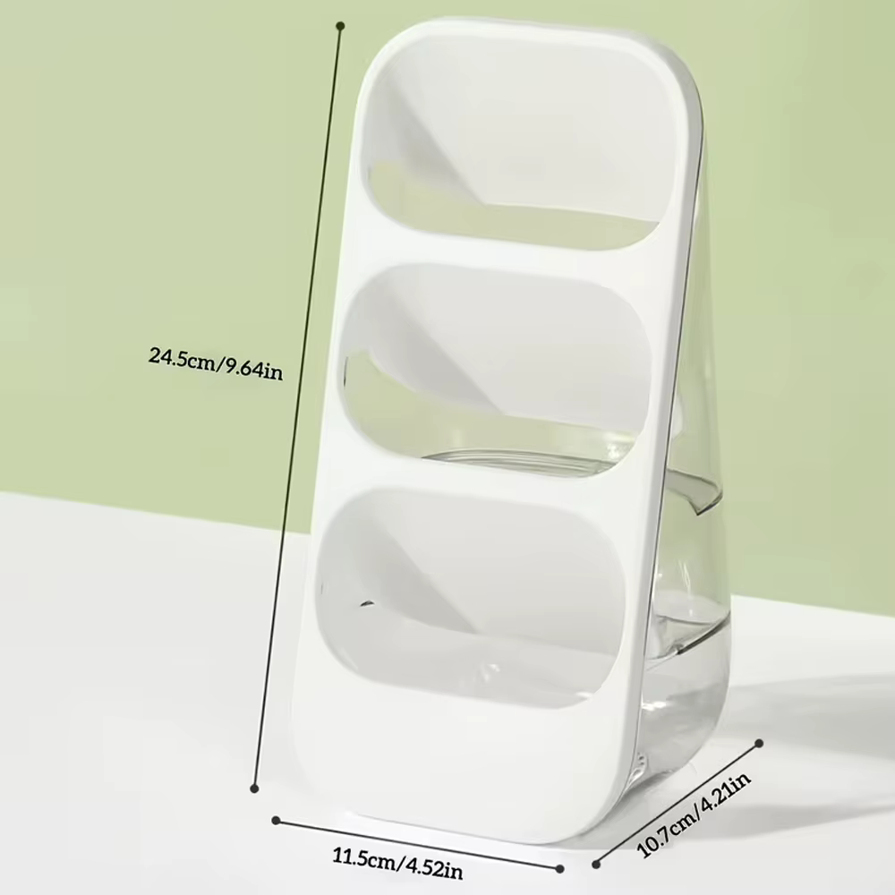 Boîte de rangement pour cosmétiques de bureau, organiseur de pinceaux de maquillage, support de rangement de grande capacité pour comptoir, adapté pour la table de maquillage, la salle de bain, la cha