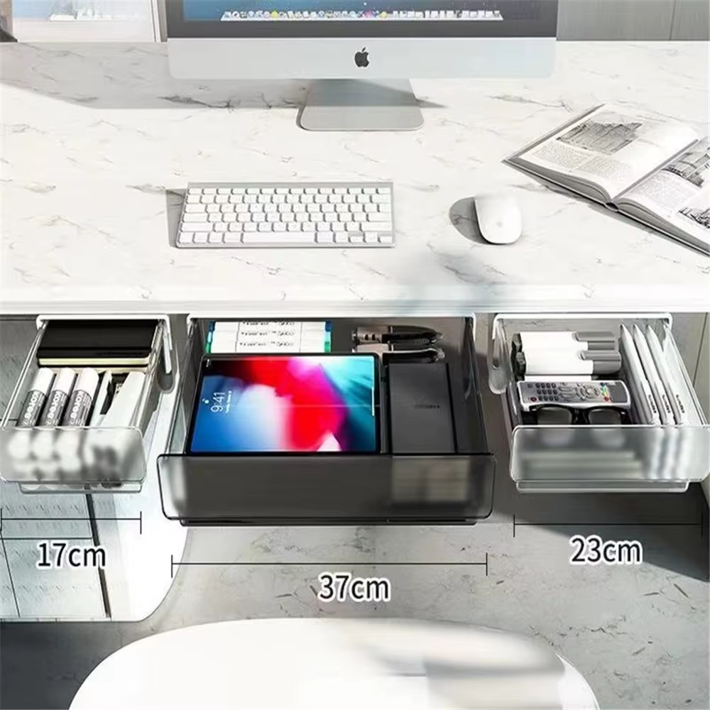 Boîte de rangement de bureau sous le bureau