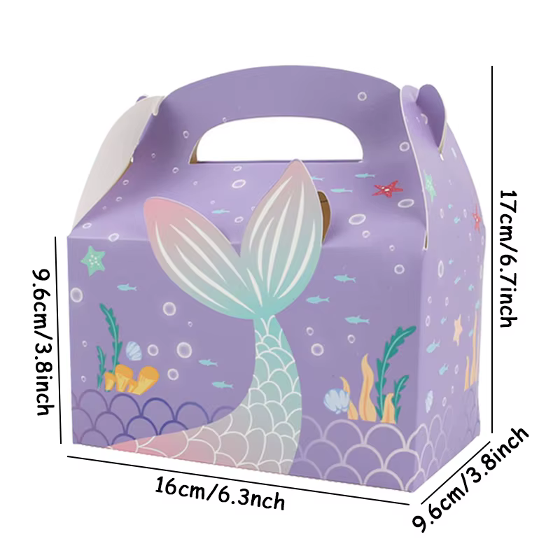 Boîte à Bonbons Portable en Forme de Sirène Sous la Mer