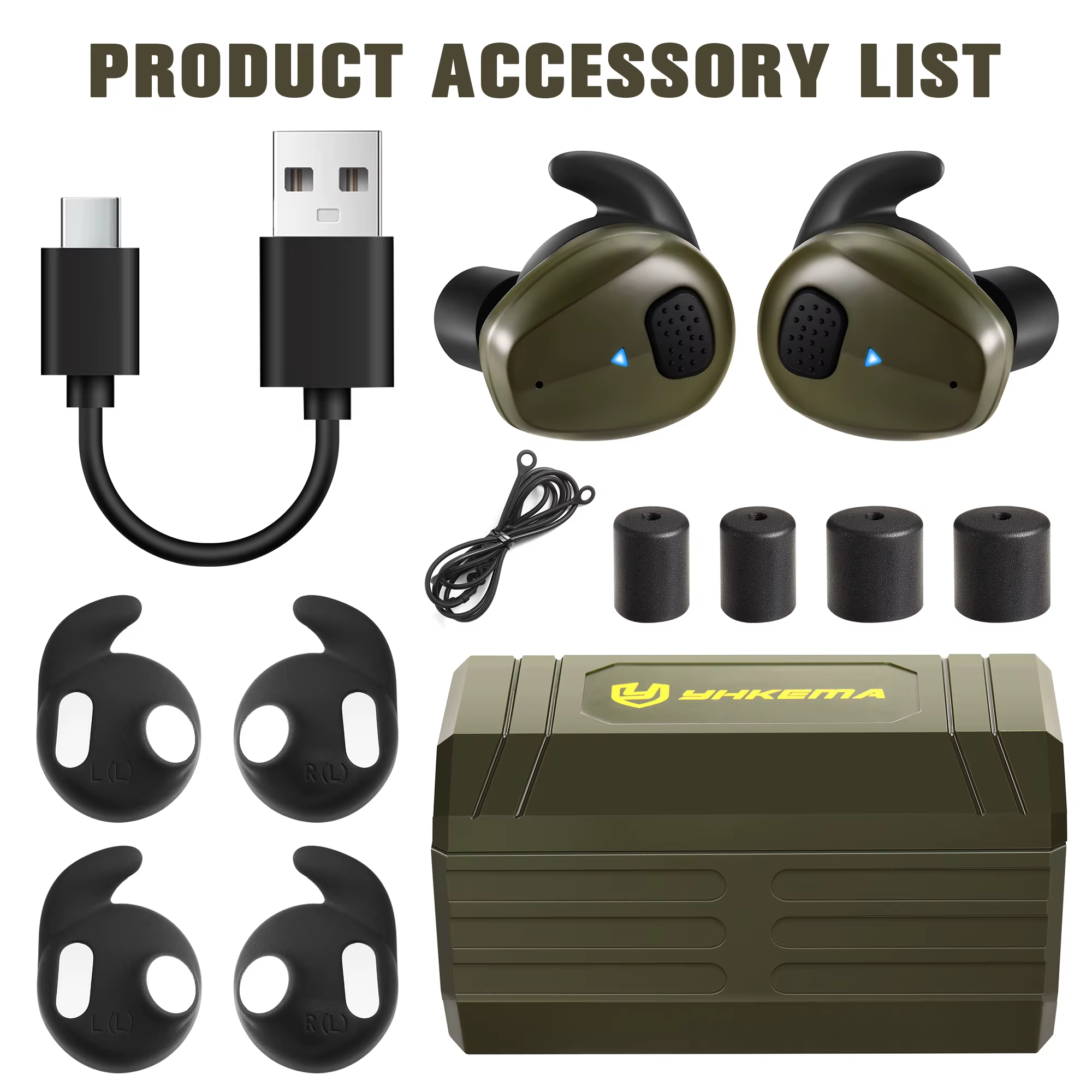 Bluetooth 5.3 NRR27dB Protection auditive de tir électronique bouchons d'oreille