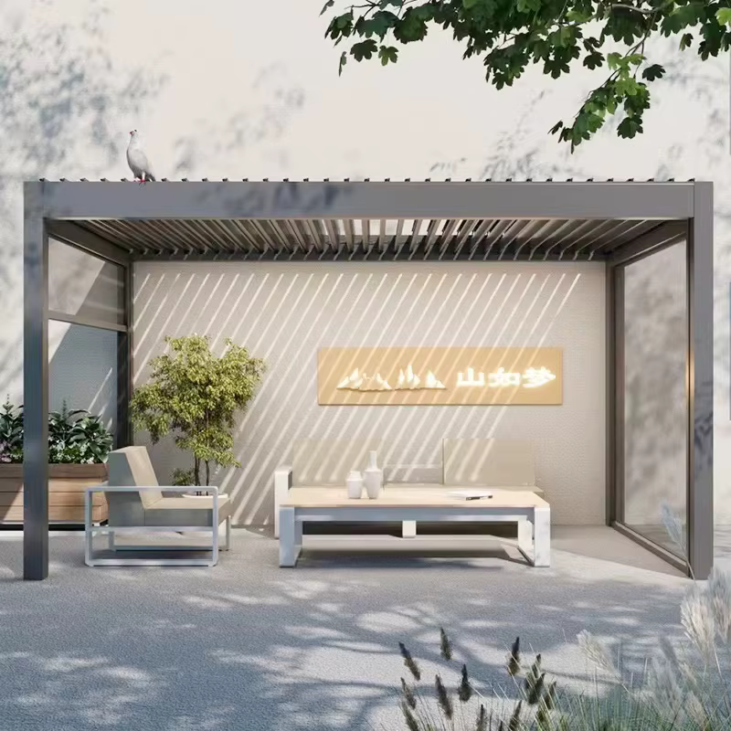 AlAcquisition-Pavillon bioclimatique électrique réglable