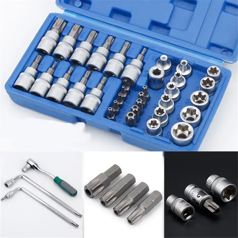 Jeu de douilles et d'embouts Torx Star