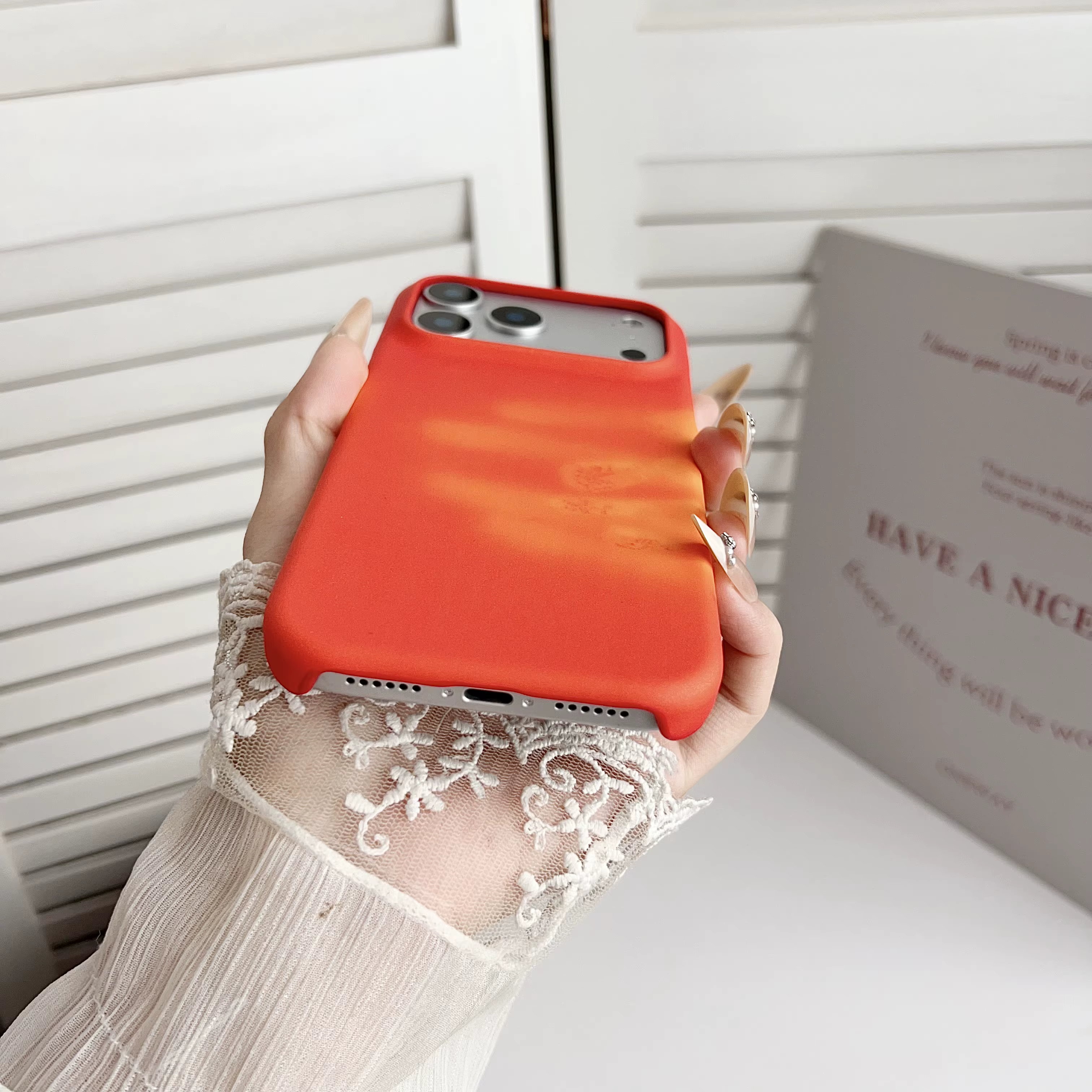 Coque de téléphone à détection thermique