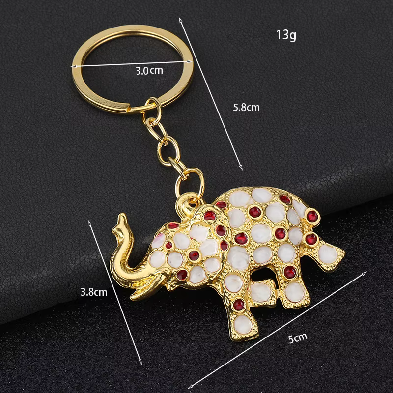 Porte-clés éléphant Vintage