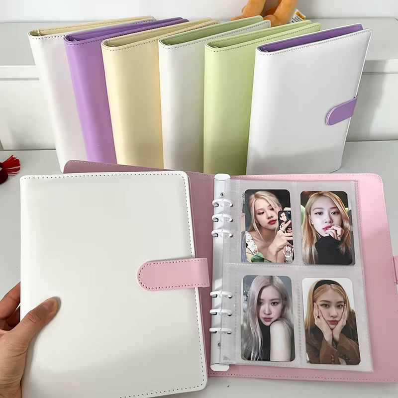 Macaron couleur A5/A6 classeur Kpop Album Photo organisateur Photocard recueillir livre à feuilles mobiles