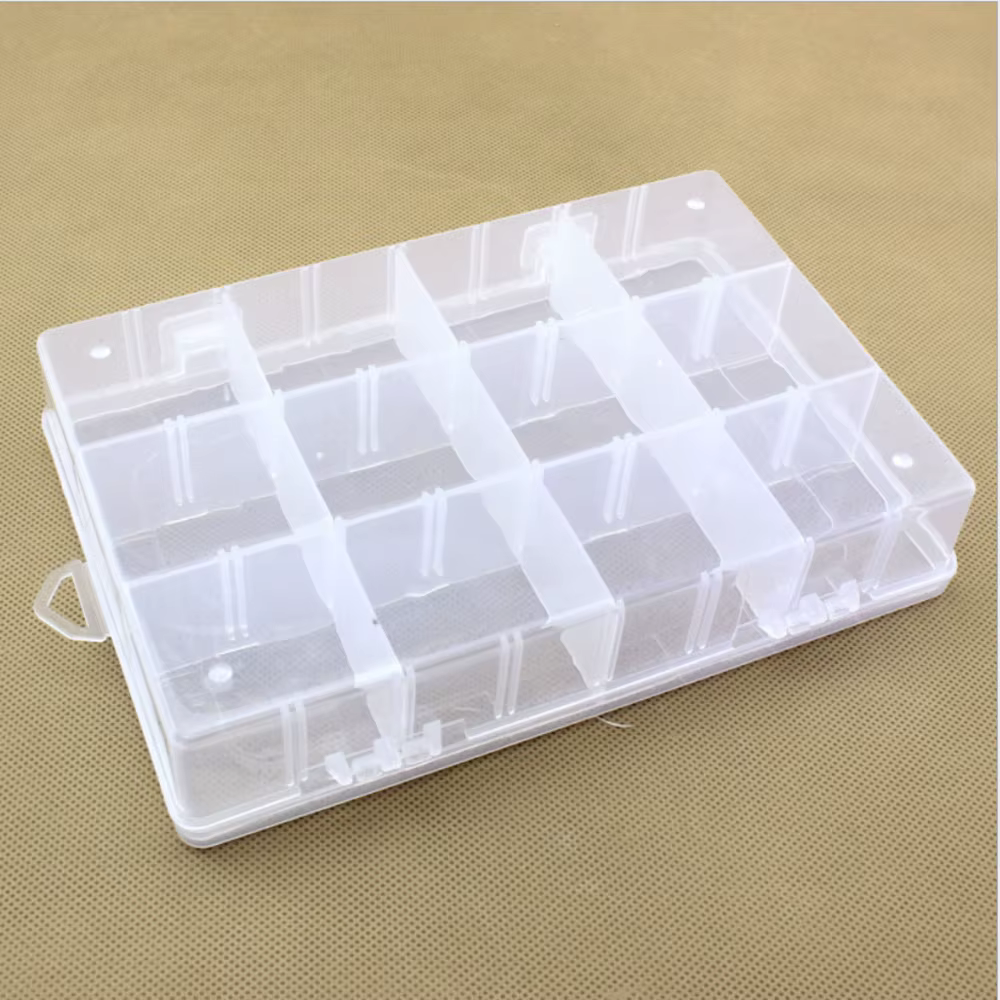 Boîtes de rangement en plastique détachables à 12 grilles multiples