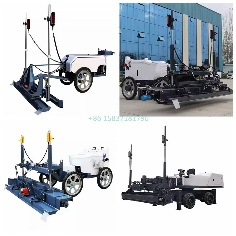 Machine de nivellement laser vibrante automatique pour béton