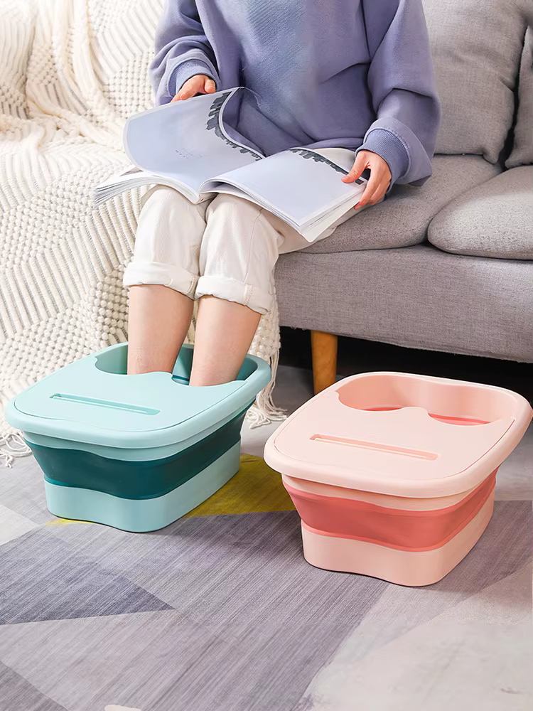 Bain de pieds pliable, seau de Massage