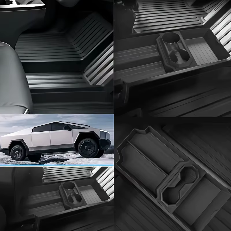 Boîte de rangement inférieure au sol pour Console centrale Tesla Cybertruck