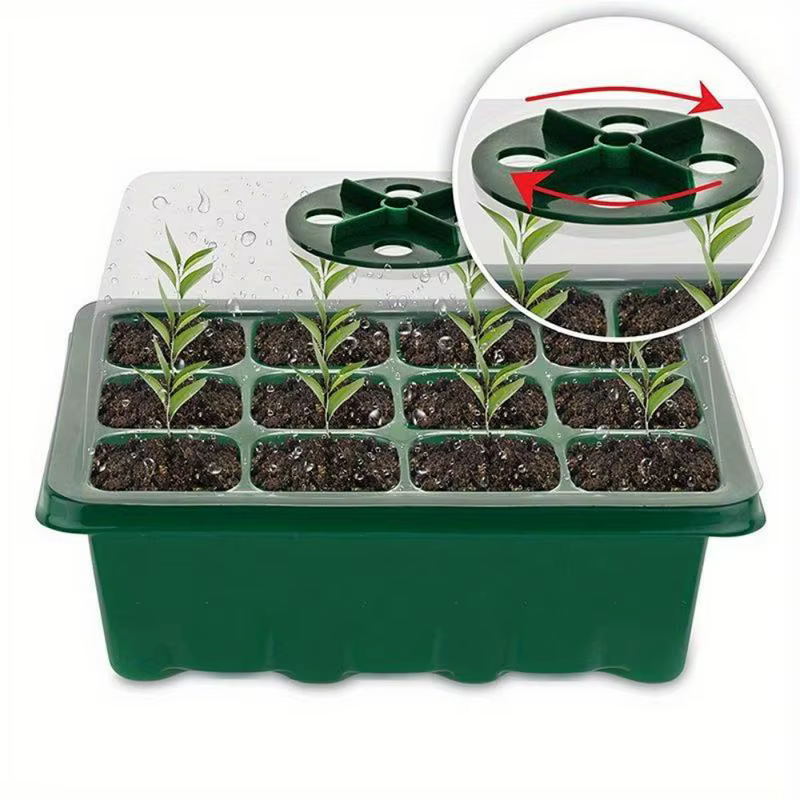 Plateaux de semis à 12 alvéoles pour le jardinage