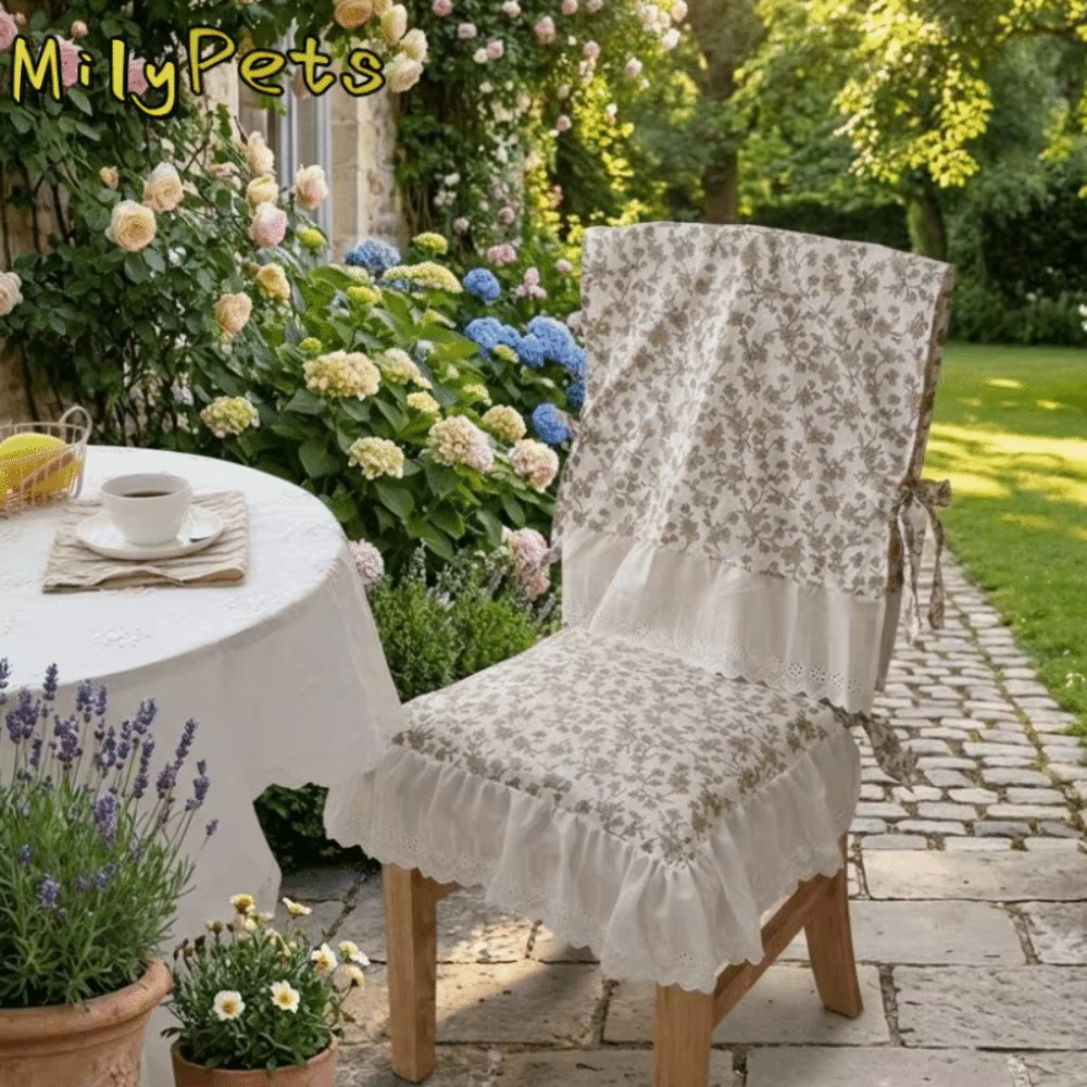 Housse de dossier de chaise de salle à manger vintage