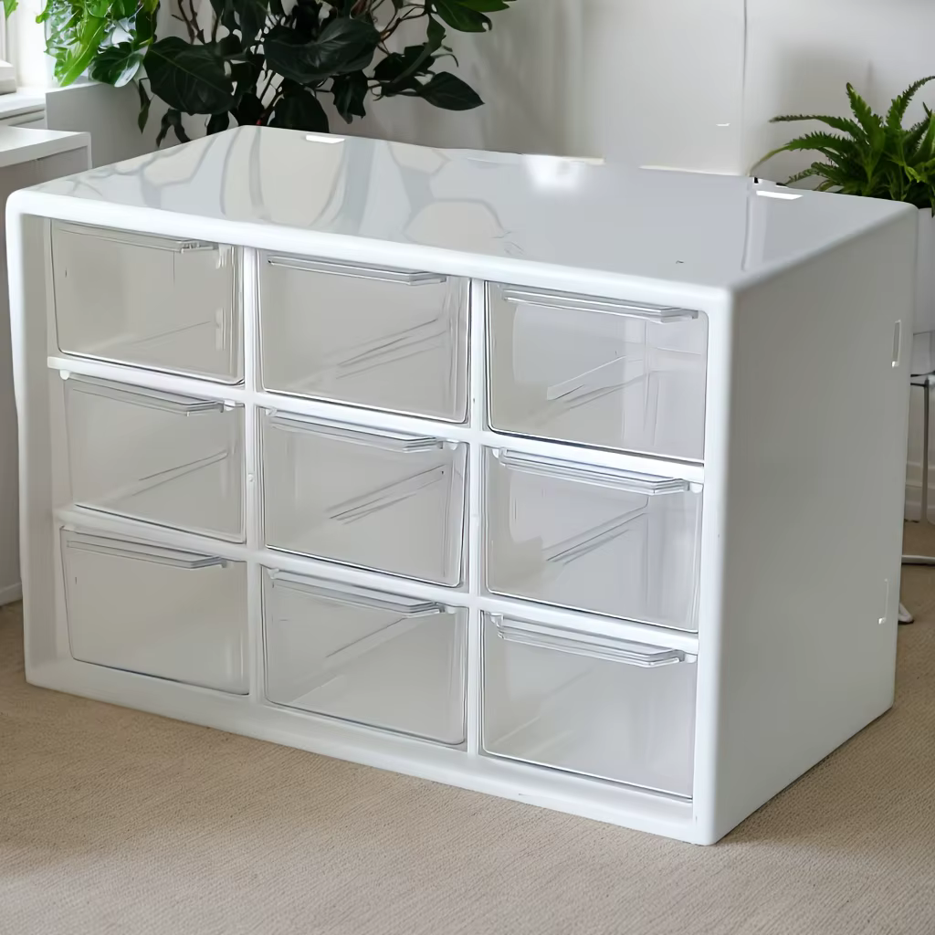 Boîte de rangement, tiroir transparent pour petites pièces