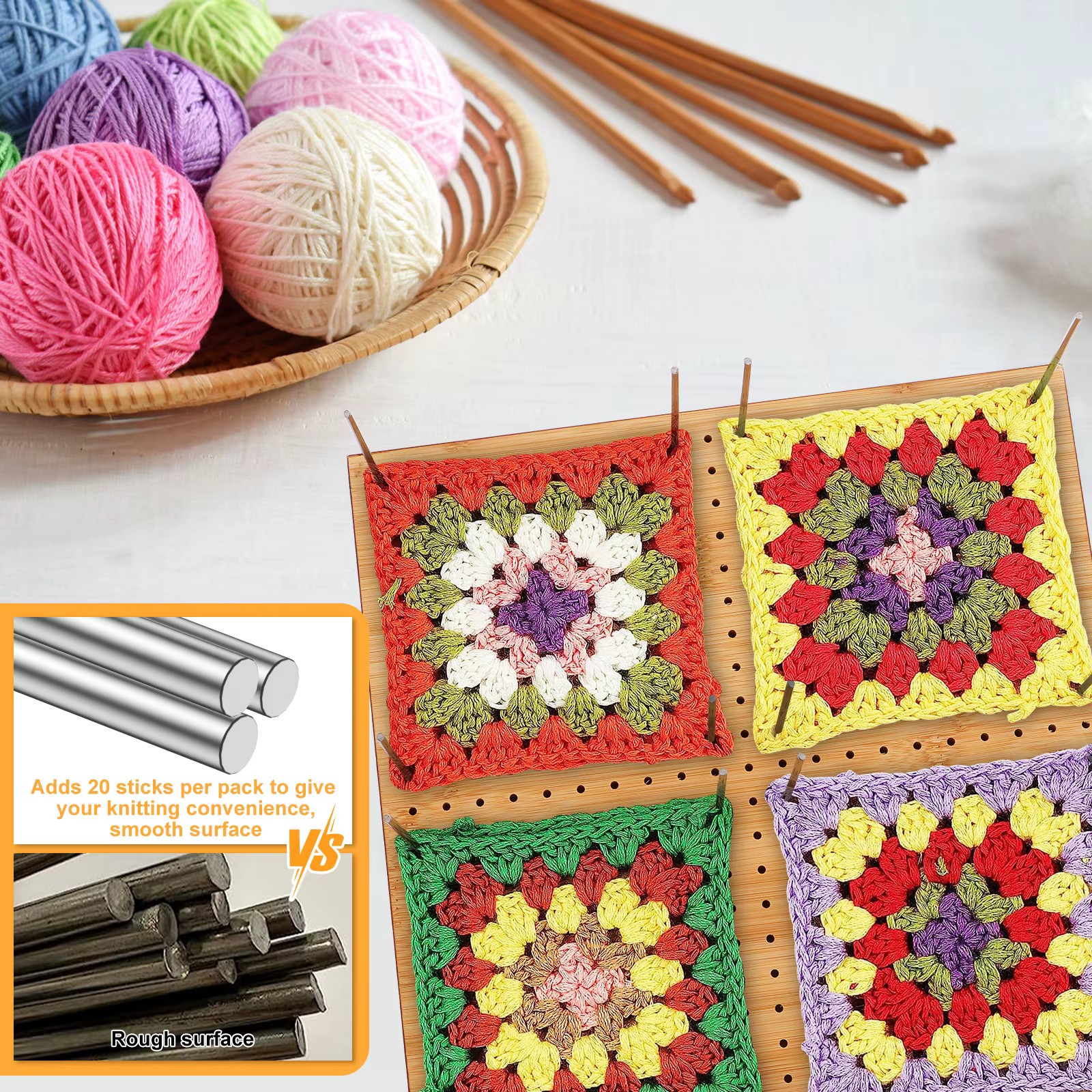Planche de blocage au crochet pour ogo Granny