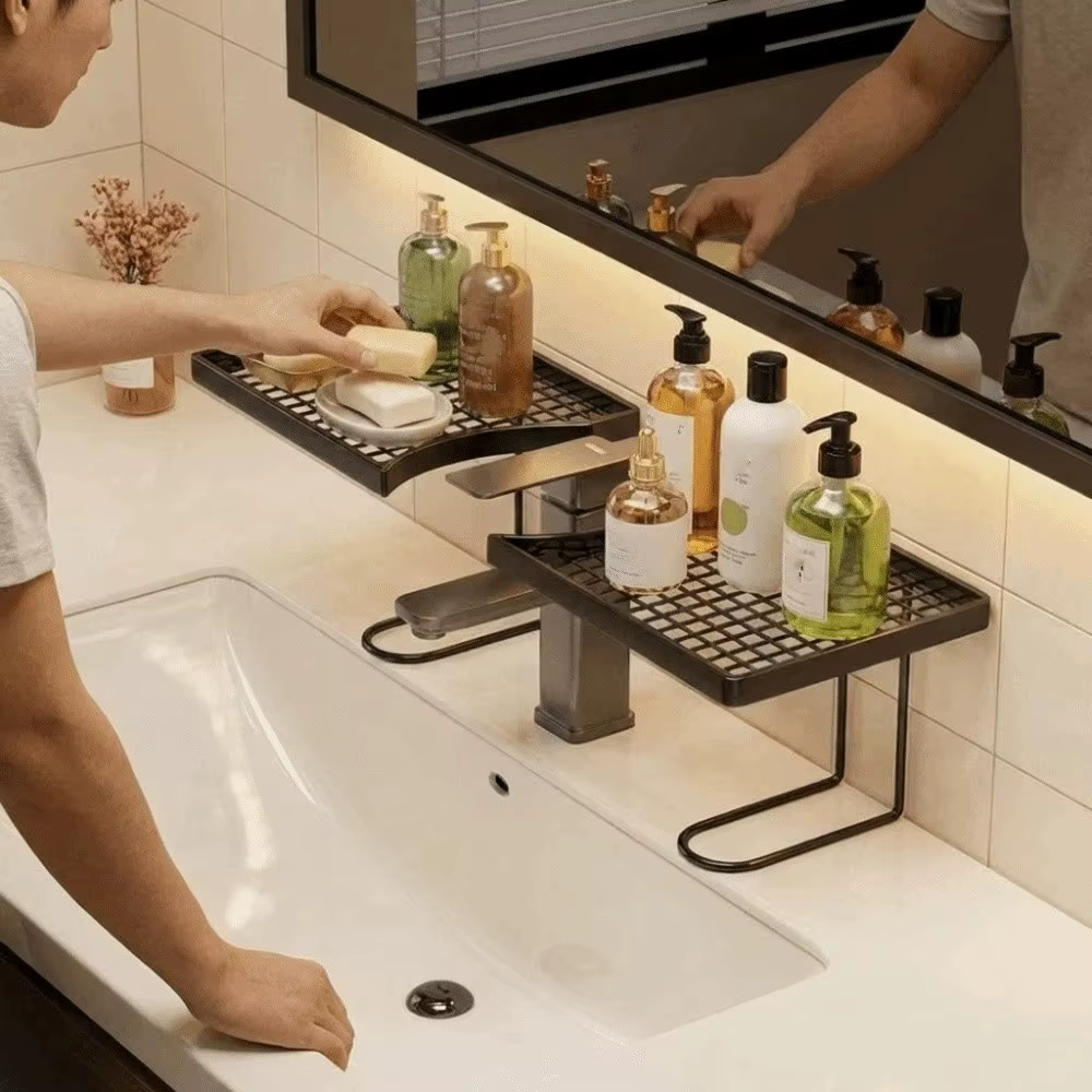 Étagère de rangement universelle pour salle de bain