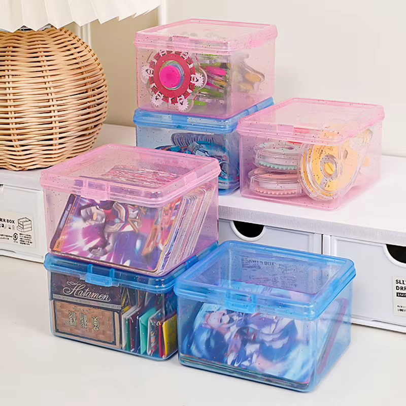 Boîte de rangement en plastique Transparent