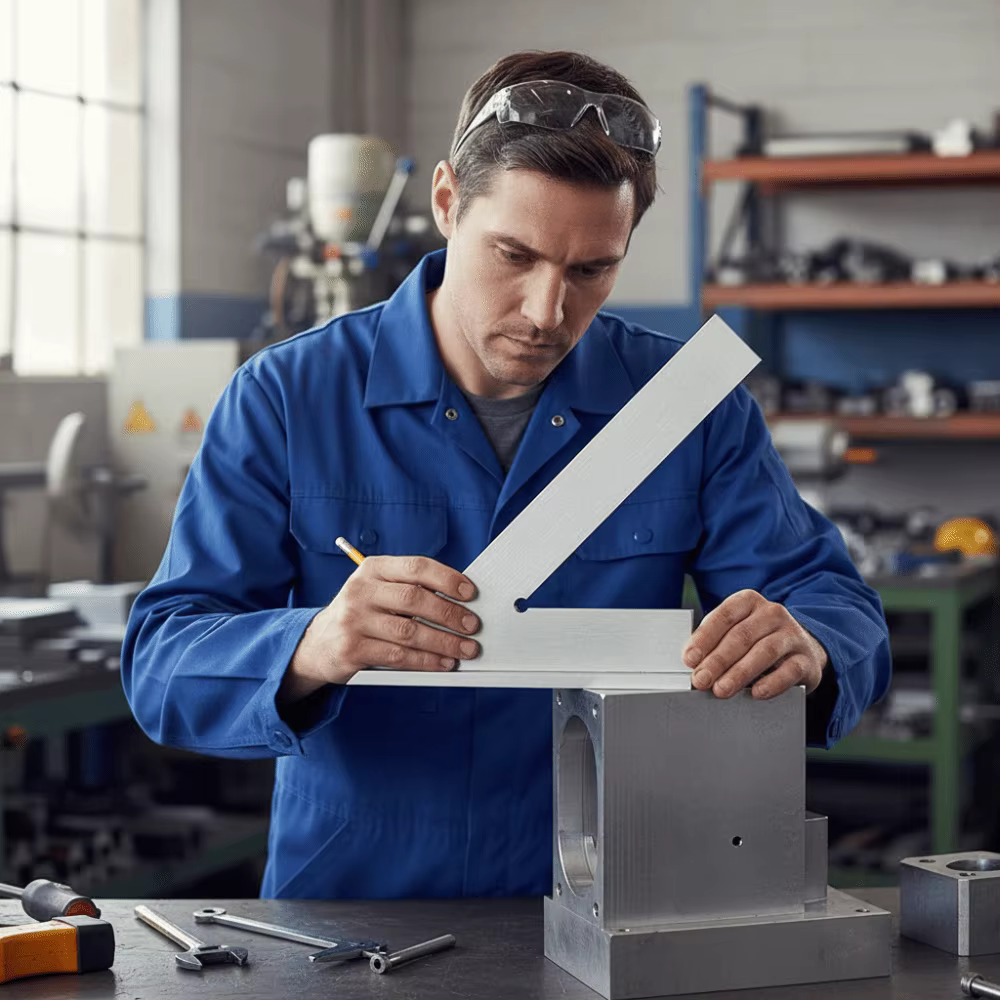 45 ° Règle d'angle plate à 45 degrés