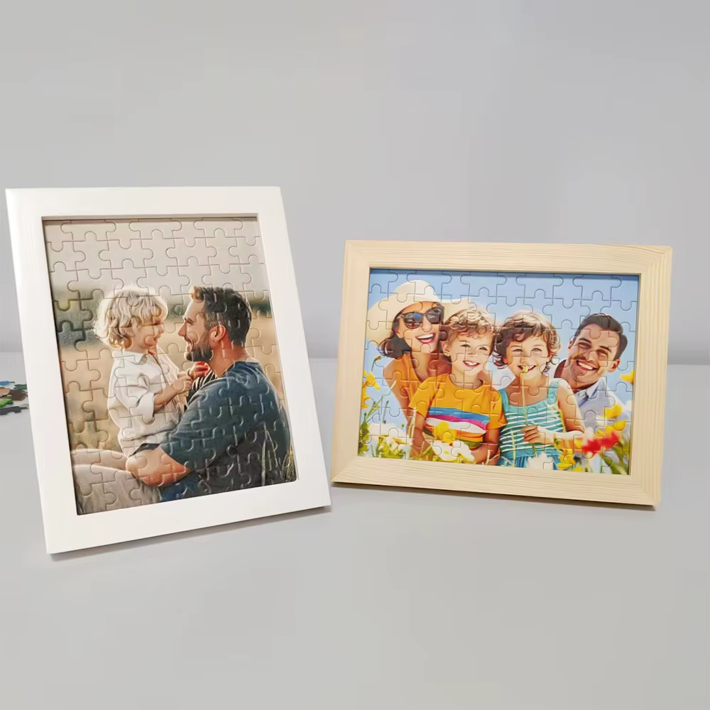 【Personnalisé】 Puzzles en bois encadrés