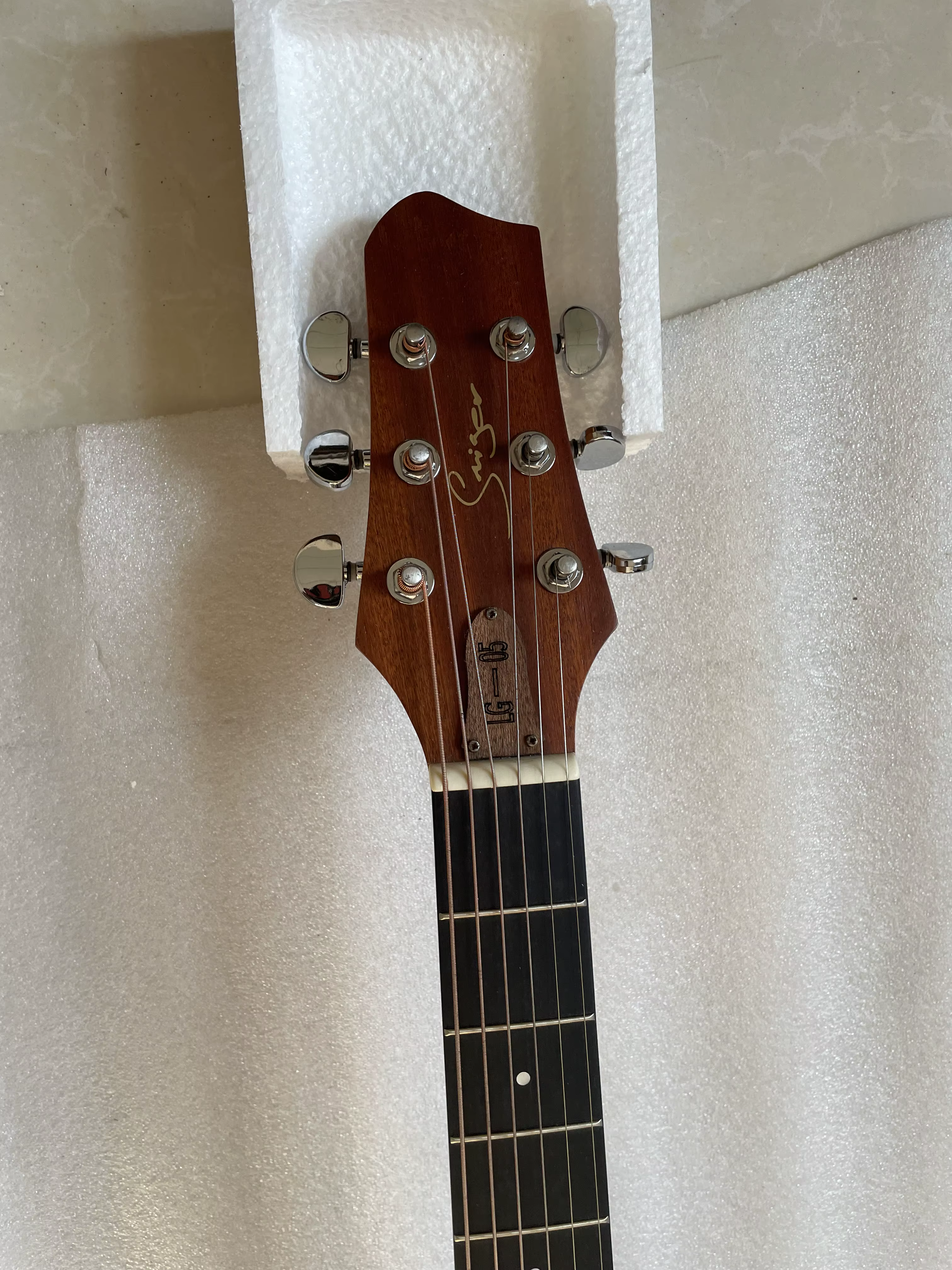 Guitare acoustique électrique avec égaliseur, personnalisée, 6 cordes, entièrement faite à la main, conception en coupe, Folk, haute qualité, 40 pouces