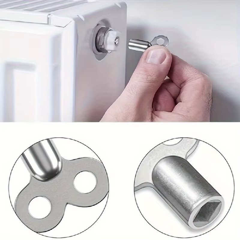 Clé de Valve d'échappement de radiateur en alliage de Zinc