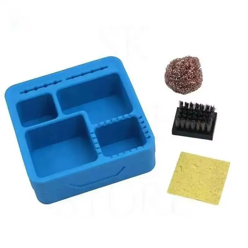 Boîte de nettoyage de scories en fer à souder en Silicone