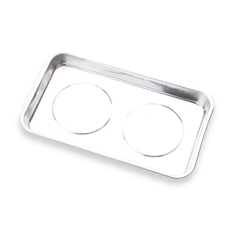 Bol magnétique carré, durable avec plateau de pièces