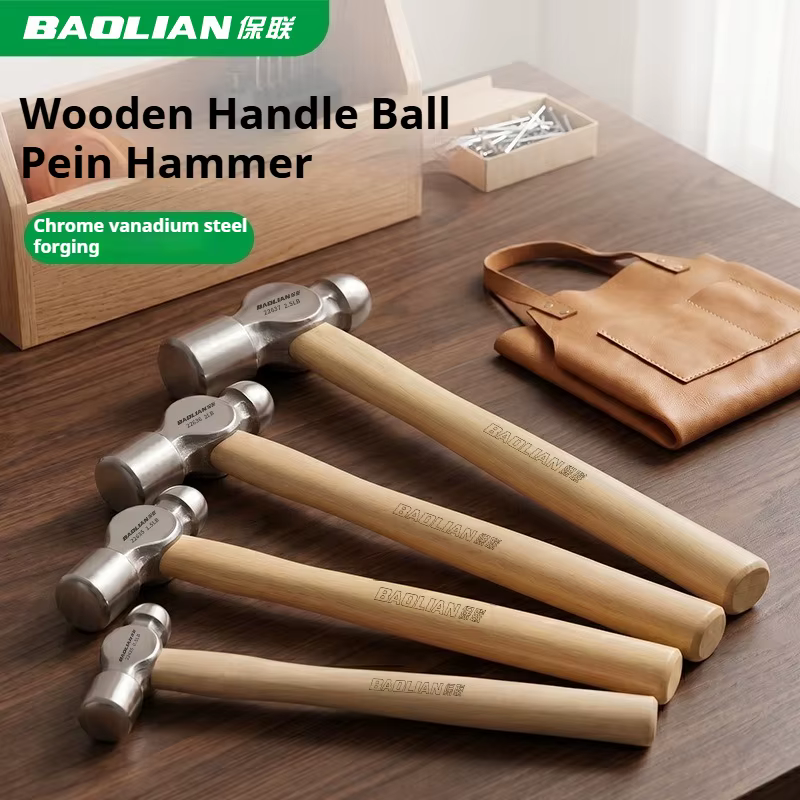 Marteau à tête sphérique BAOLIAN CRV avec manche en bois