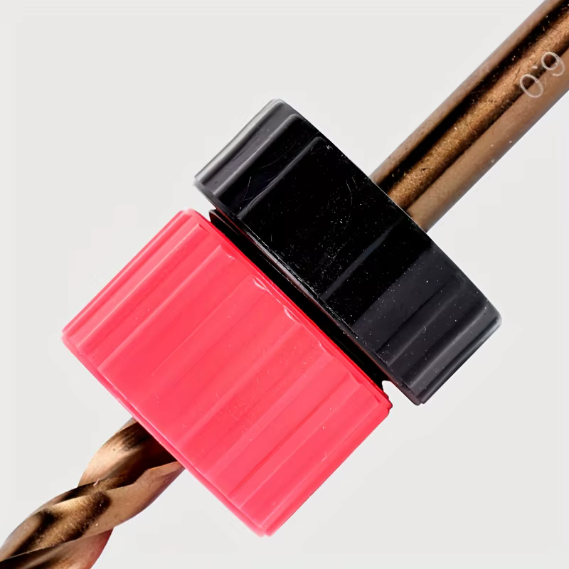 Ensemble d'arrêt de profondeur de forage 3 pièces | Anneaux de limite en plastique réglables de 3 à 13 mm pour le
