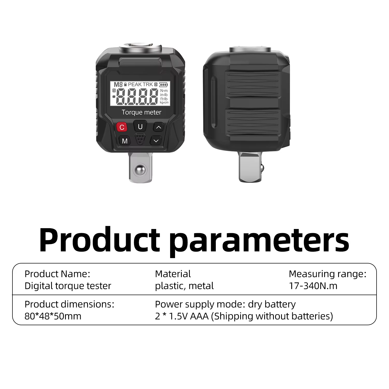Testeur de couple électronique 17-340 N/m avec affichage LED