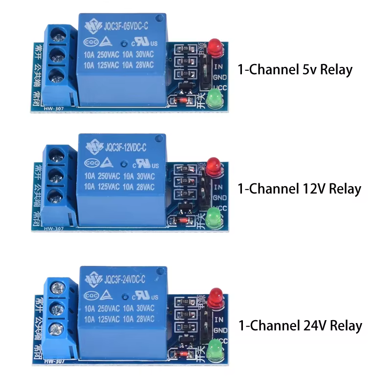 Bouclier de carte de Module de relais à 8 canaux DC 5V 12V 24V 1 2 4 6 avec optocoupleur/déclencheur de niveau haut et bas pour Arduino Raspberry