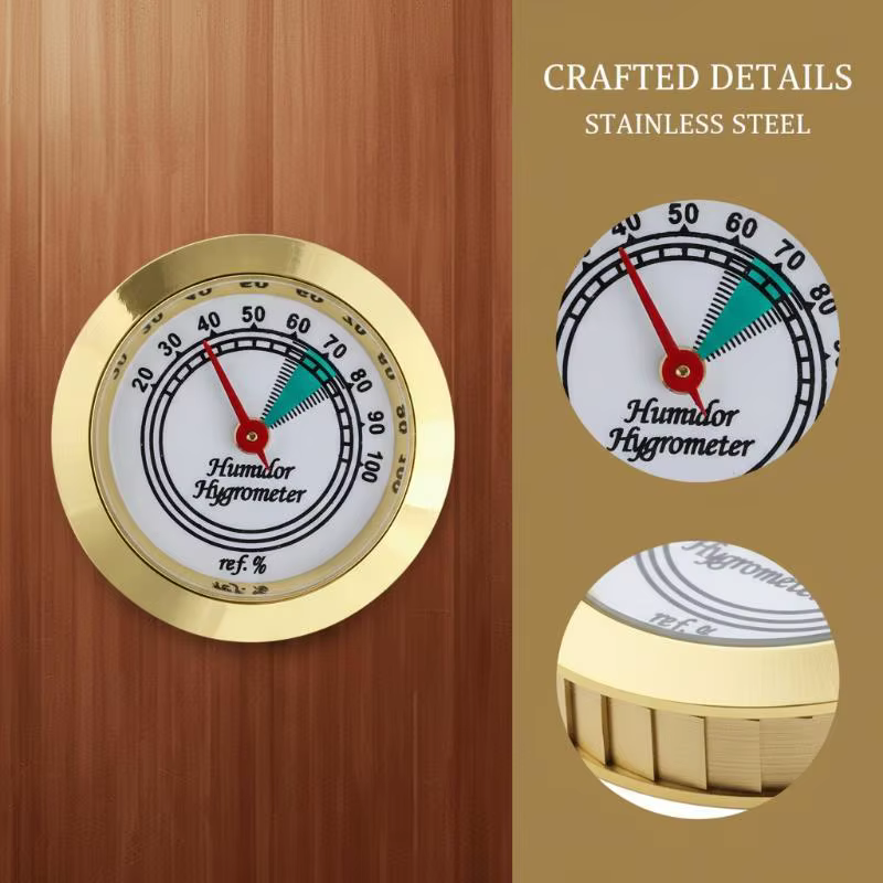 Hygromètre mécanique en laiton de 43 mm pour humidificateurs