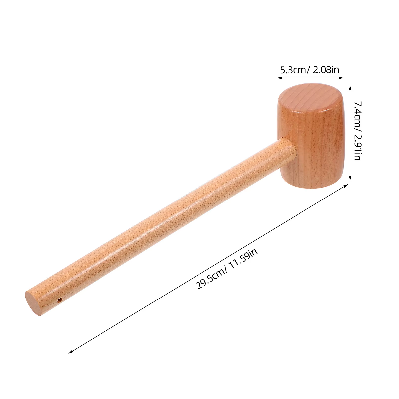 Marteau en bois naturel