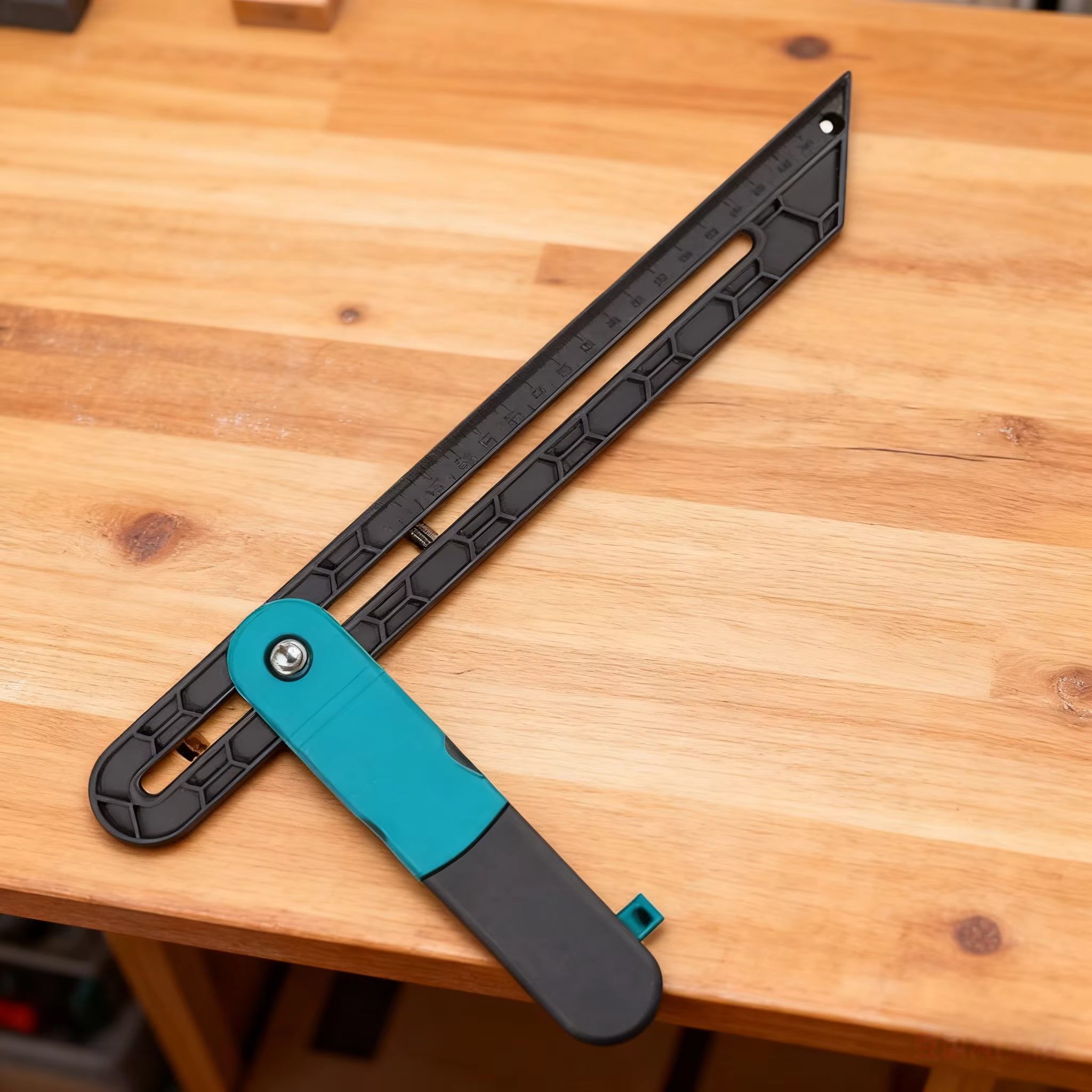 Règle en plastique verrouillable pour outil d'angle de rapporteur pour le travail du bois, mesures d'onglet de précision et Angles d'angle pour projet de menuiserie de bricolage