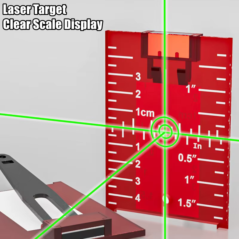 Plaque de visée pour niveau laser